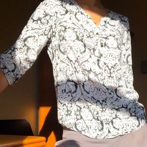 SPRING SUMMER BLOUSE BLACK AND WHITE